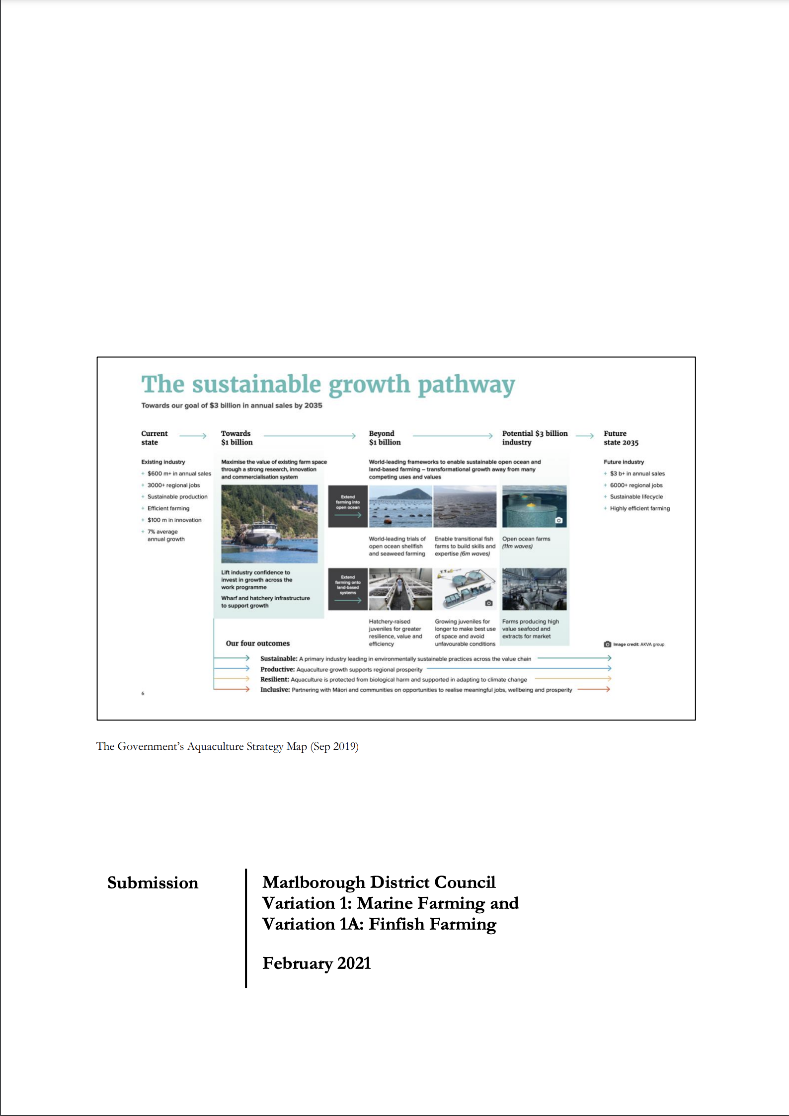 Submission 2021/01 – Marlborough District Council – Variation 1: Marine Farming and Variation 1A: Finfish Farming